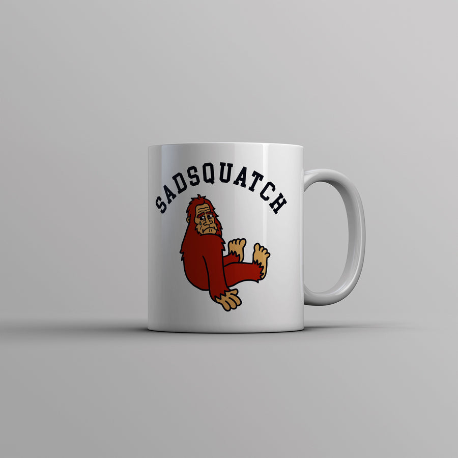 Sadsquatch Mug Funny Depressed Crying Big Foot Joke Cup-11oz Image 1