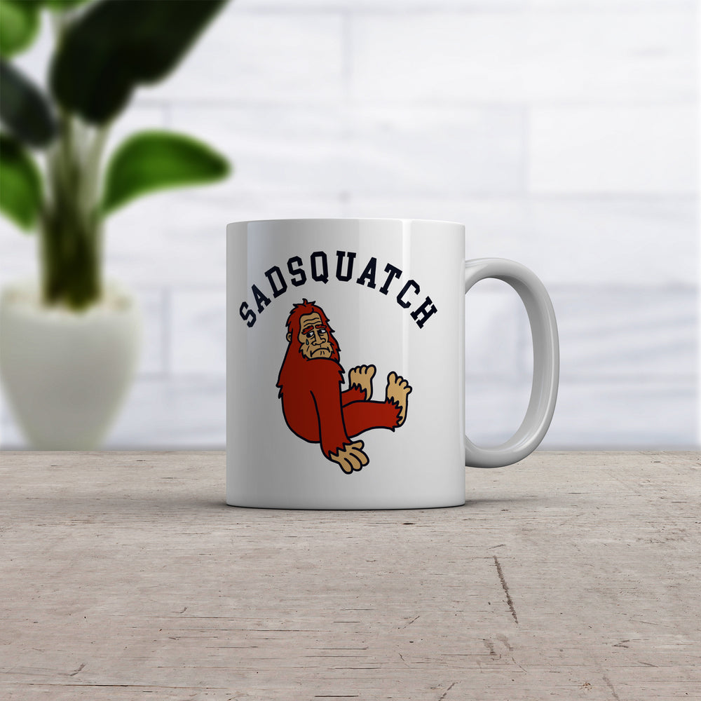 Sadsquatch Mug Funny Depressed Crying Big Foot Joke Cup-11oz Image 2