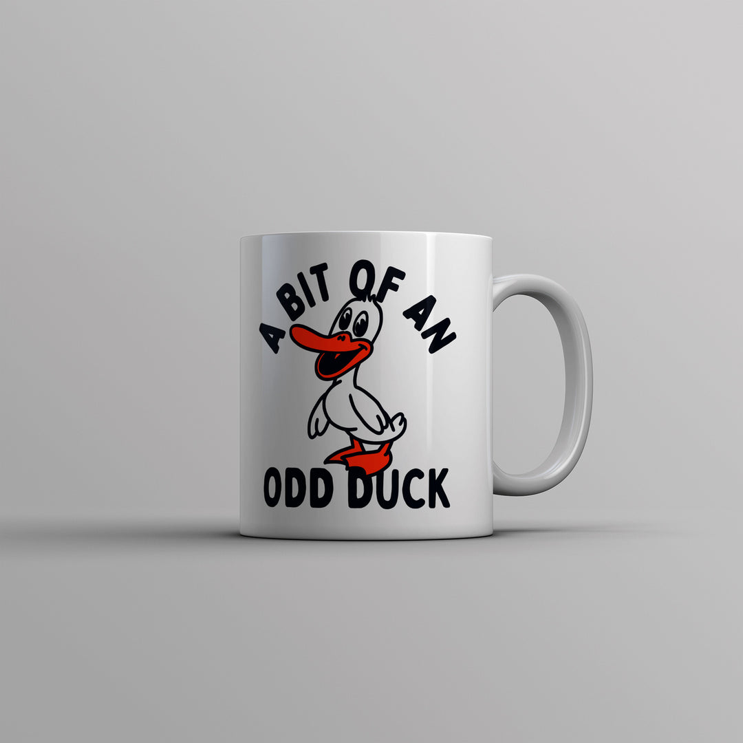 A Bit Of An Odd Duck Mug Funny Weird Different Joke Novelty Cup-11oz Image 1