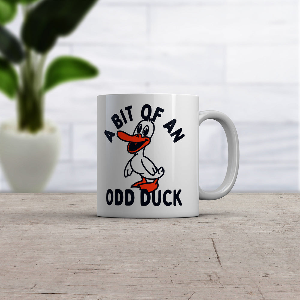 A Bit Of An Odd Duck Mug Funny Weird Different Joke Novelty Cup-11oz Image 2