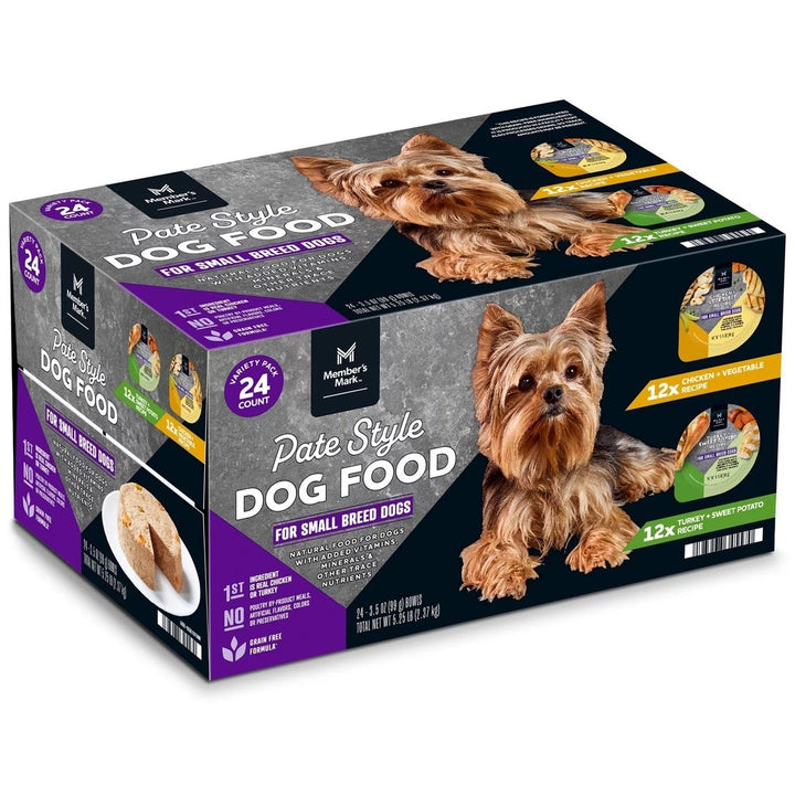 Member s Mark Pate Style Dog Food Variety Pack 3.5 Ounce (Pack of 24) Image 1