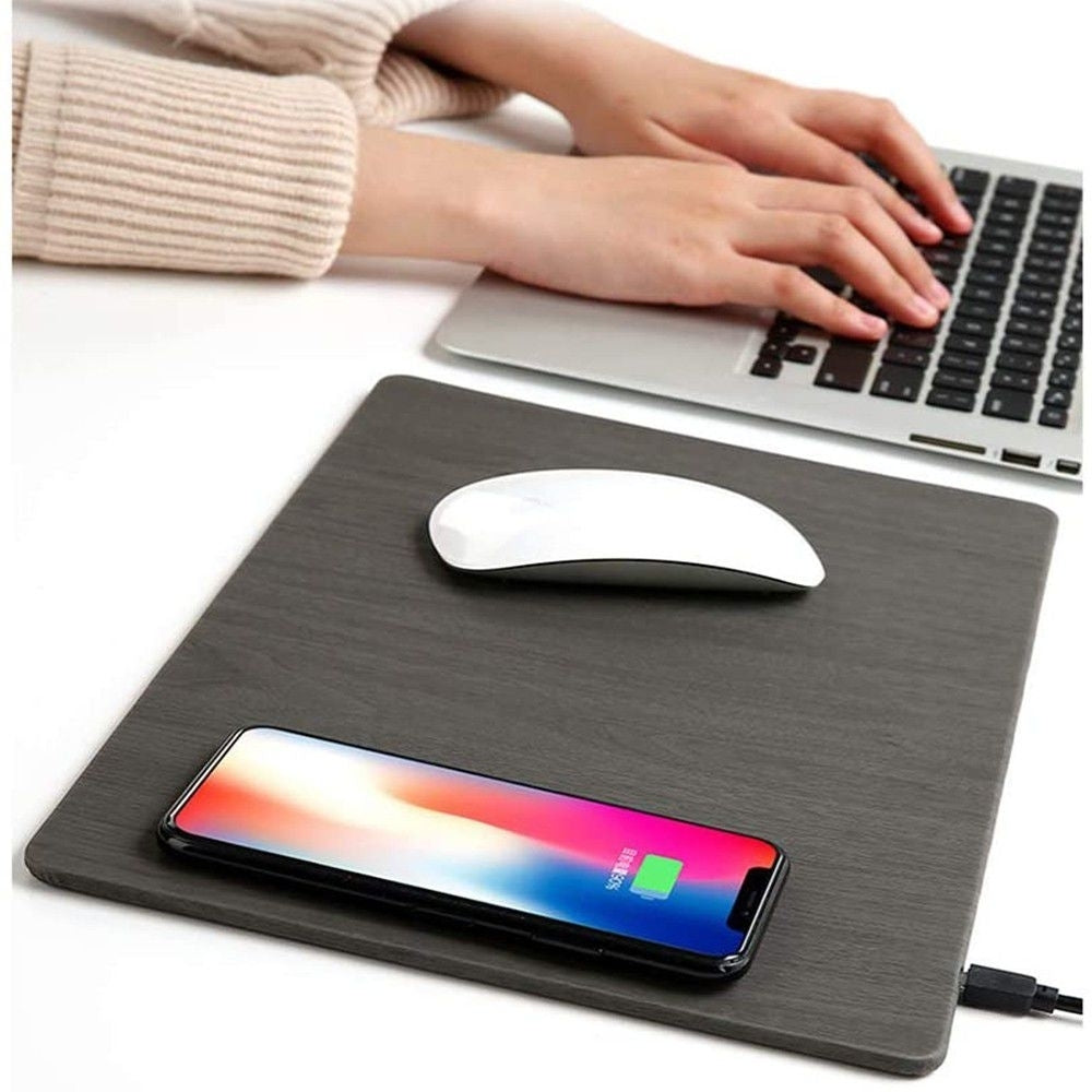 2 in 1 Wireless Charger Mouse Pad - Black Image 3