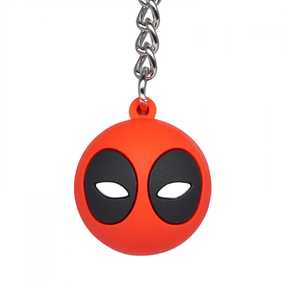 Deadpool Mask Ball Keyring Image 1