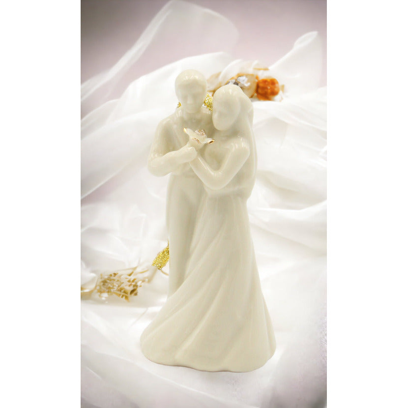 Ceramic Wedding Couple OrnamentWedding Dcor or GiftAnniversary Dcor or GiftHome Dcor, Image 1