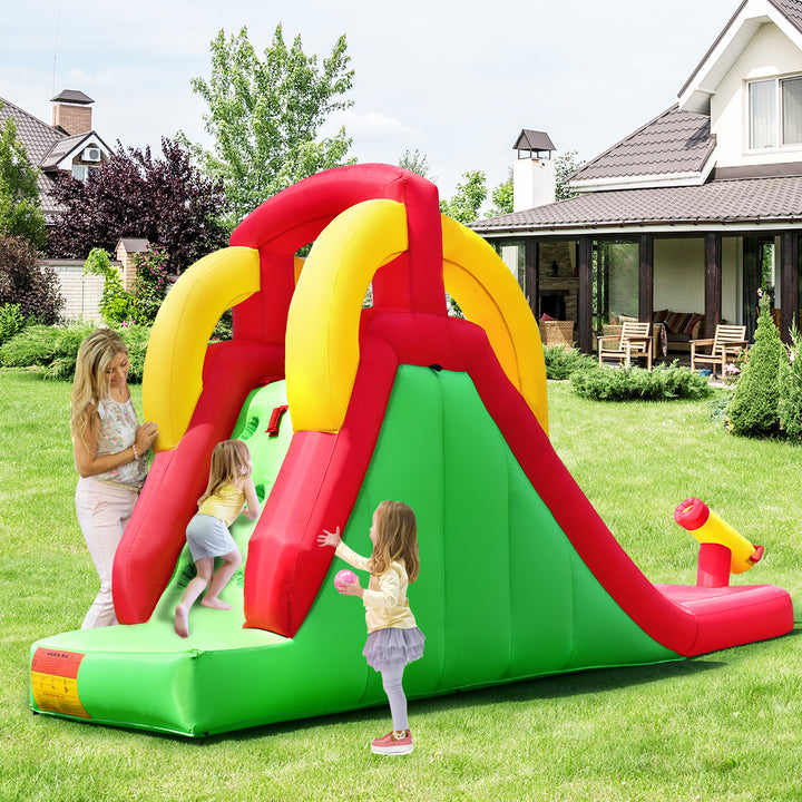 Inflatable Water Slide Bounce House Bouncer Kids Jumper Climbing w/ 480W Blower Image 4