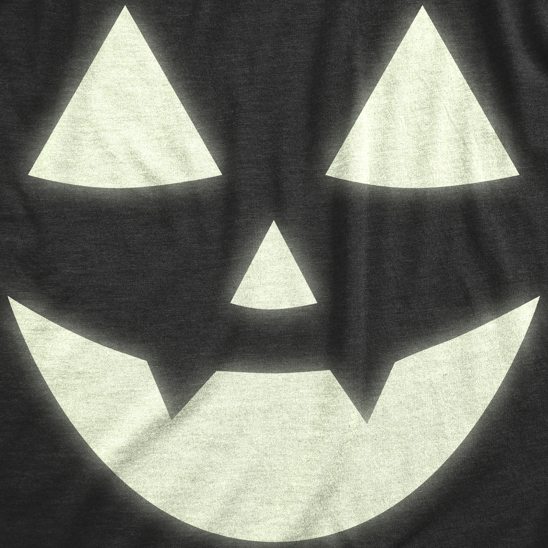 Womens Glow In The Dark Jack O Lantern T Shirt Funny Halloween Spooky Pumpkin Tee For Ladies Image 2