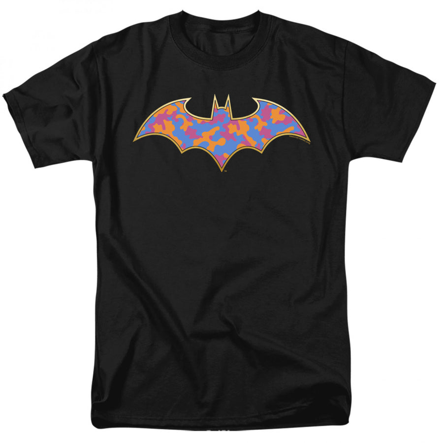 Batman Gold Camo Logo T-Shirt Image 1