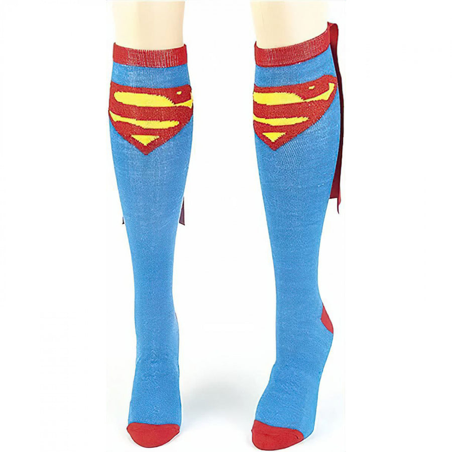 Superman Knee High Cape Socks Image 1