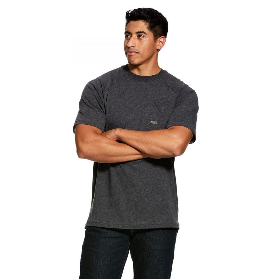 ARIAT Mens Rebar Cotton Strong T-Shirt Image 1