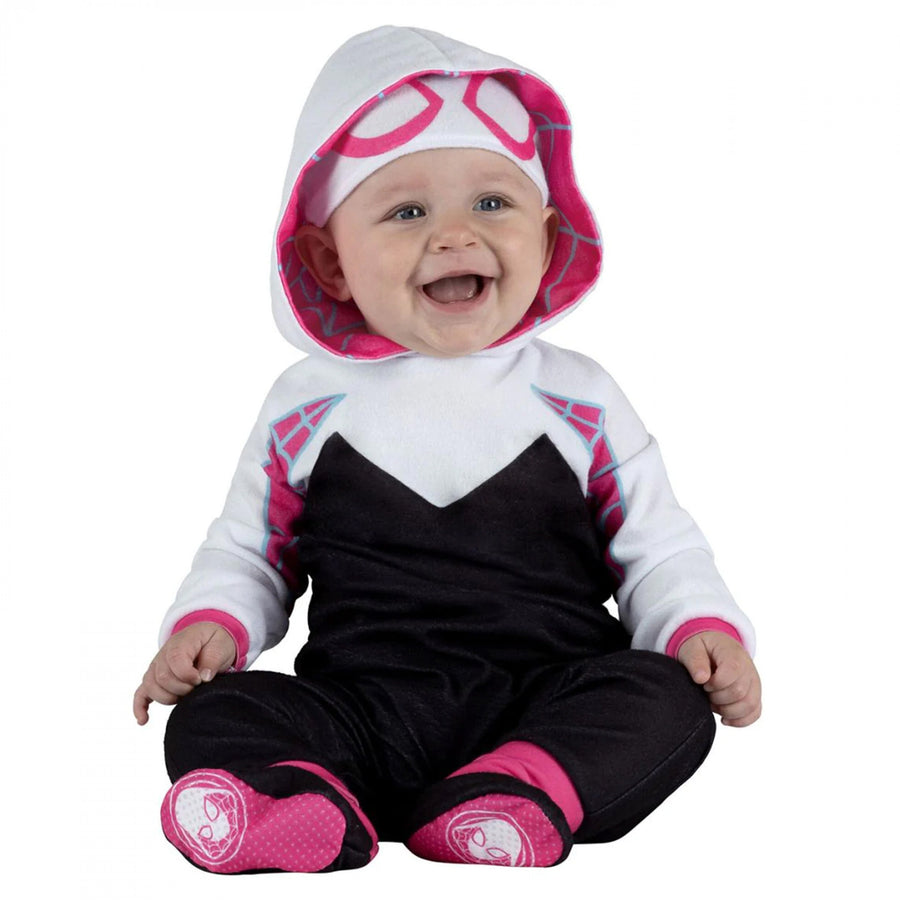 Spider-Gwen Infant Costume with Non-Slip Booties Image 1