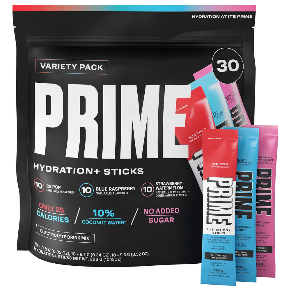 Prime Hydration+ Sticks Electrolyte Drink MixVariety Pack30 Count Image 2