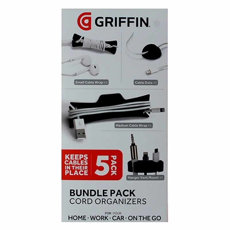 Griffin Cable Management Bundle Pack Cord Organizers for Headphones Chargers Image 1