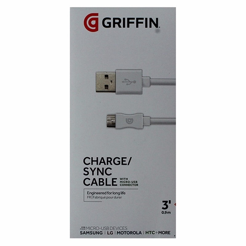 Griffin ( GC40597 ) Charge and Sync Cable for Micro - USB Devices - White Image 2