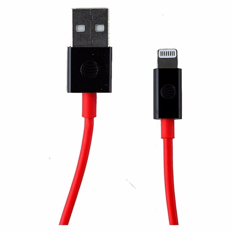 ATandT (4466F) 4Ft Charge and Sync Cable for iPhones - Red/Black Image 1