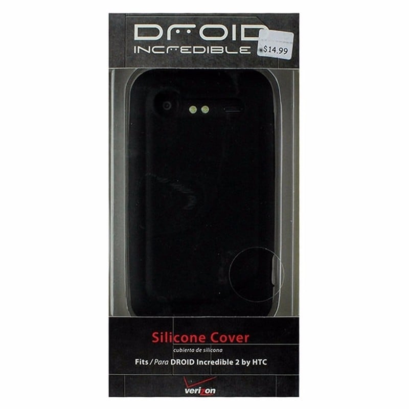 Verizon Silicone Cover for HTC DROID Incredible 2 - Black Image 1