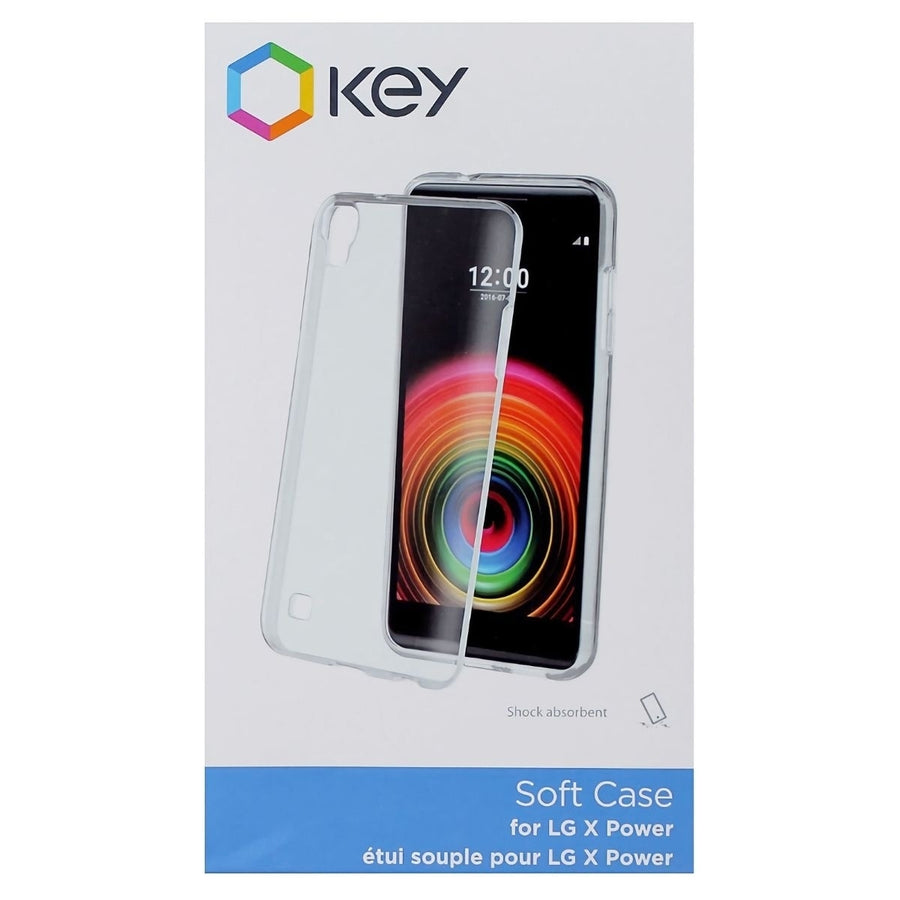 Key Soft Flexible Gel Case for LG X Power - Transparent Clear Image 1