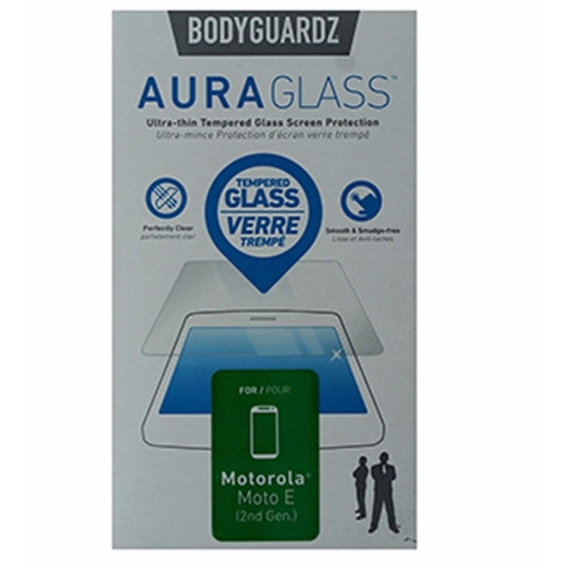 BodyGuardz AuraGlass Tempered Glass Screen Protector for Moto E 2nd Gen - Clear Image 1