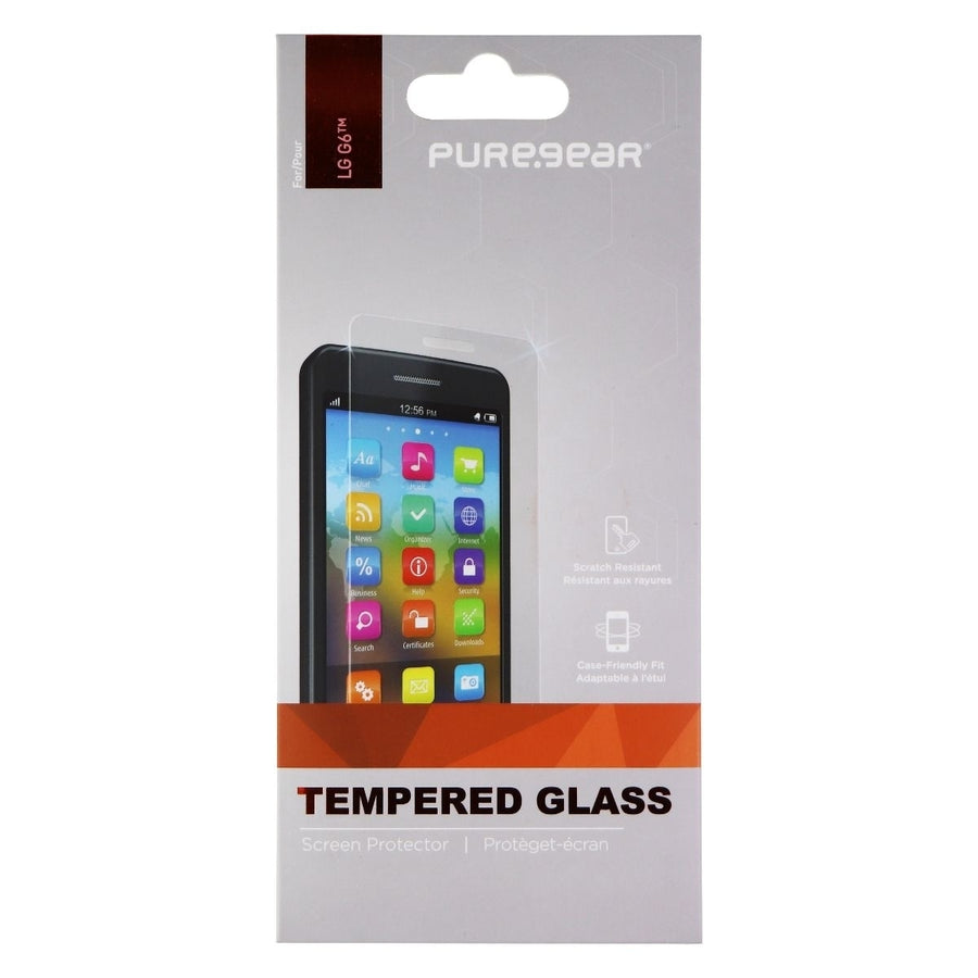 PureGear High Definition Tempered Glass for LG G6 Smartphone - Clear Image 1