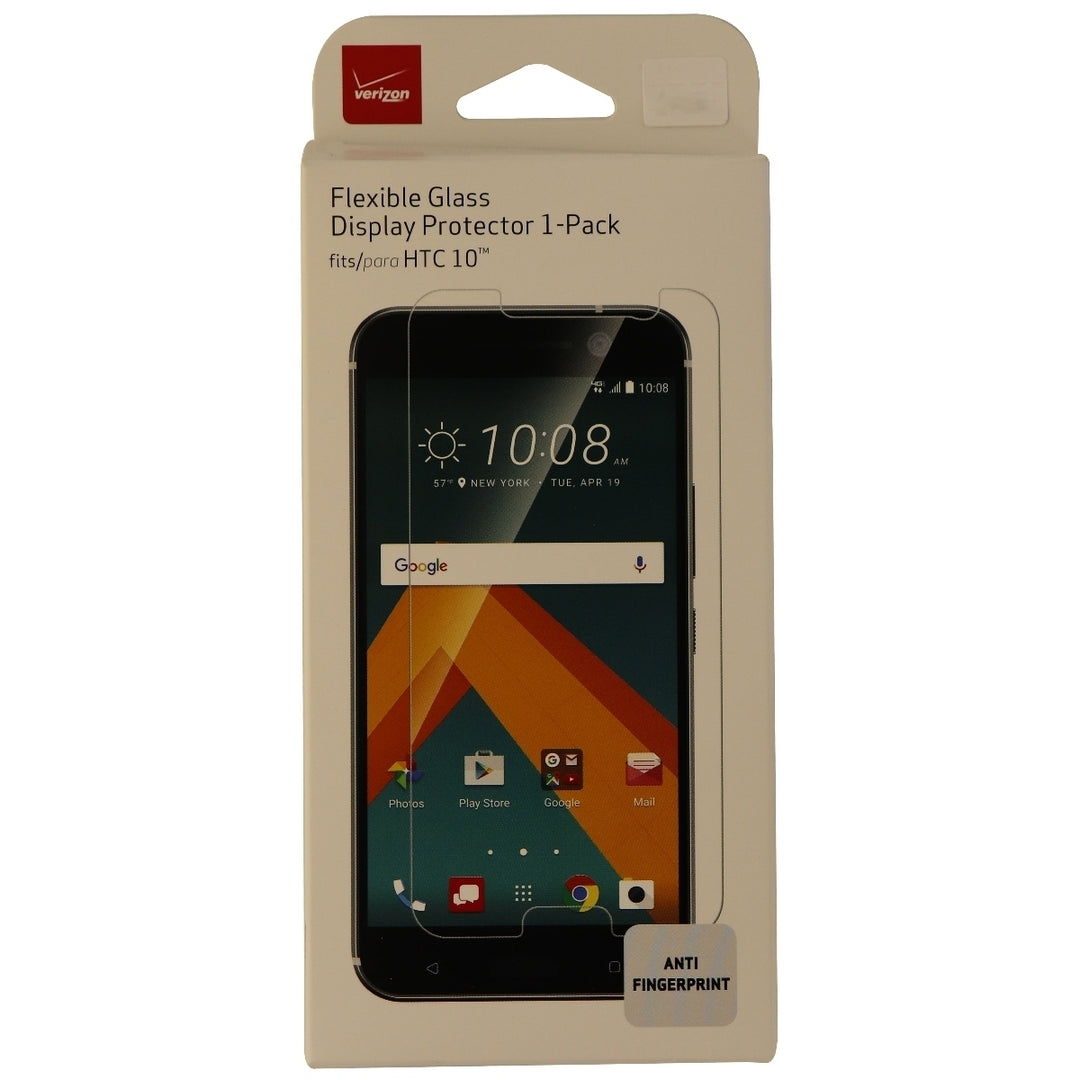 Verizon Flexible Glass Display Protector 1 Pack for HTC 10 - Clear Clarity Image 1