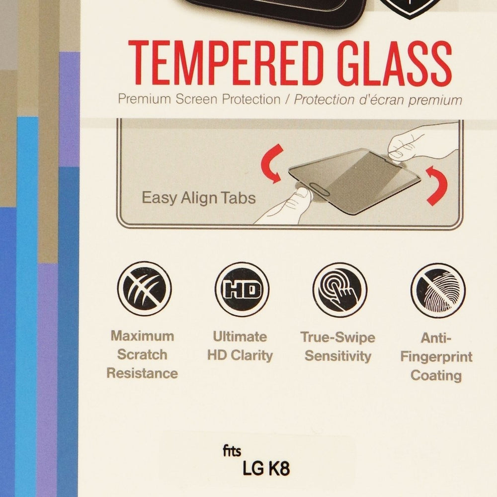 RandomOrder Tempered Glass Screen Protector for the LG K8 - Clear Image 2