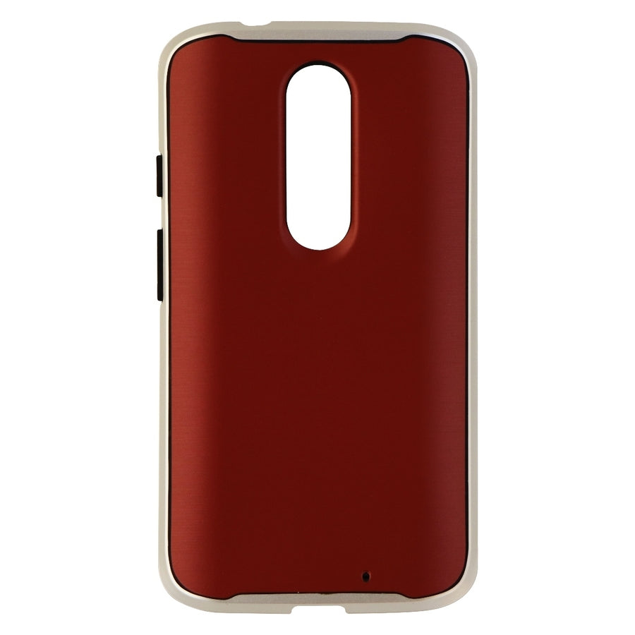 Verizon Cover Series Protective Case for Motorola Droid Turbo 2 - Red Silver Image 1