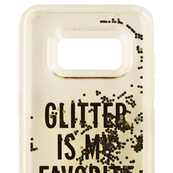 Kate Spade Liquid Glitter Hard Case for Samsung Galaxy S8 - Clear / Gold Glitter Image 2