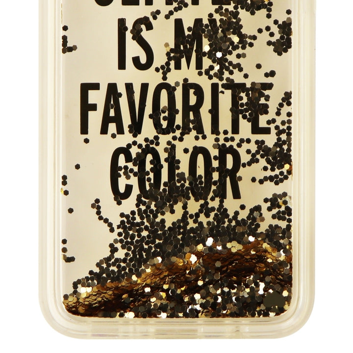 Kate Spade Liquid Glitter Hard Case for Samsung Galaxy S8 - Clear / Gold Glitter Image 3