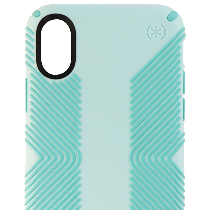 Speck Presidio Grip Hybrid Hard Case for Apple iPhone X - Surf Teal/Mykonos Blue Image 2