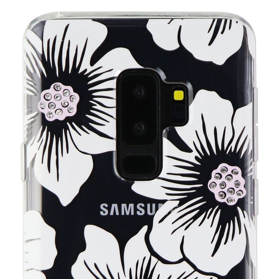 Kate Spade Hard Case for Samsung Galaxy S9+ (Plus) - Clear/White Flower/Gems Image 3