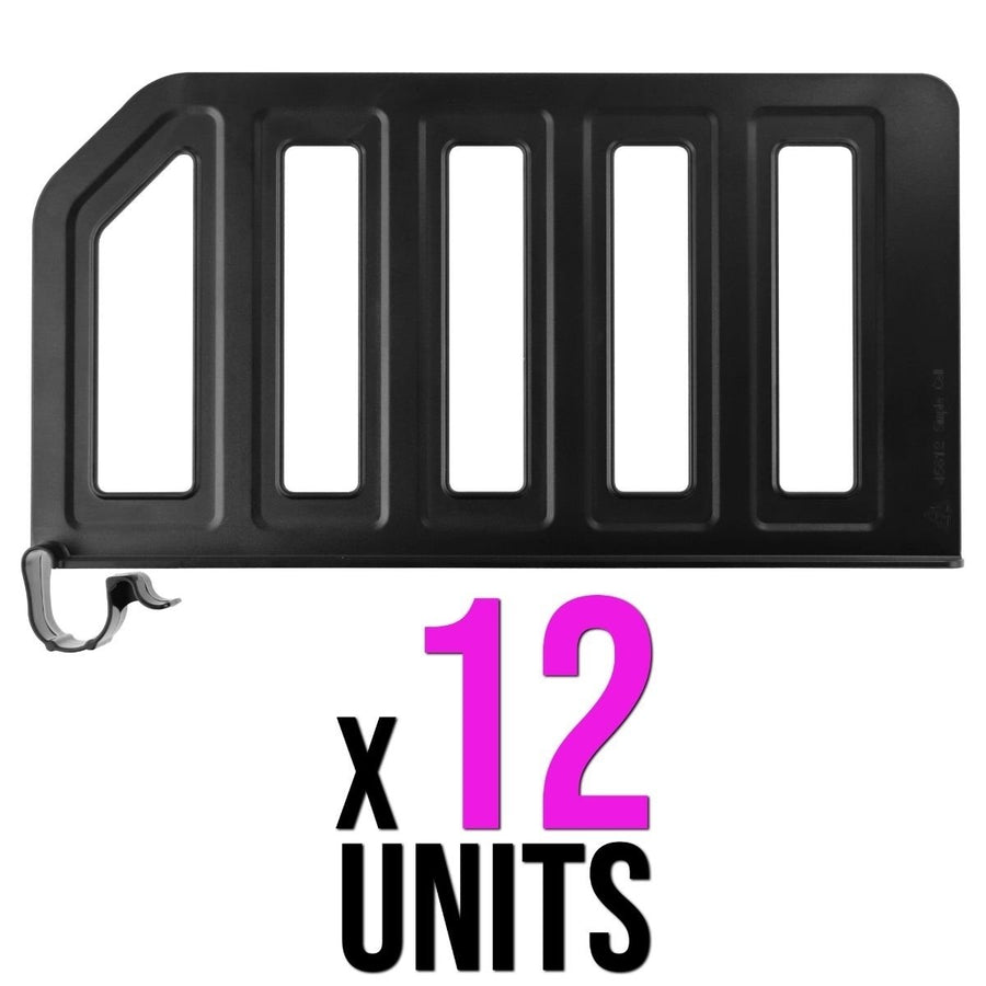12 PACK - Simple Cell Shelf / Closet Separator w/ Snap on Clip 12 x 6 Inch Image 1