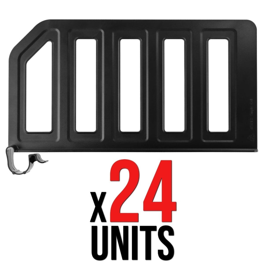 24 PACK - Simple Cell Shelf / Closet Separator w/ Snap on Clip 12 x 6 Inch Image 1