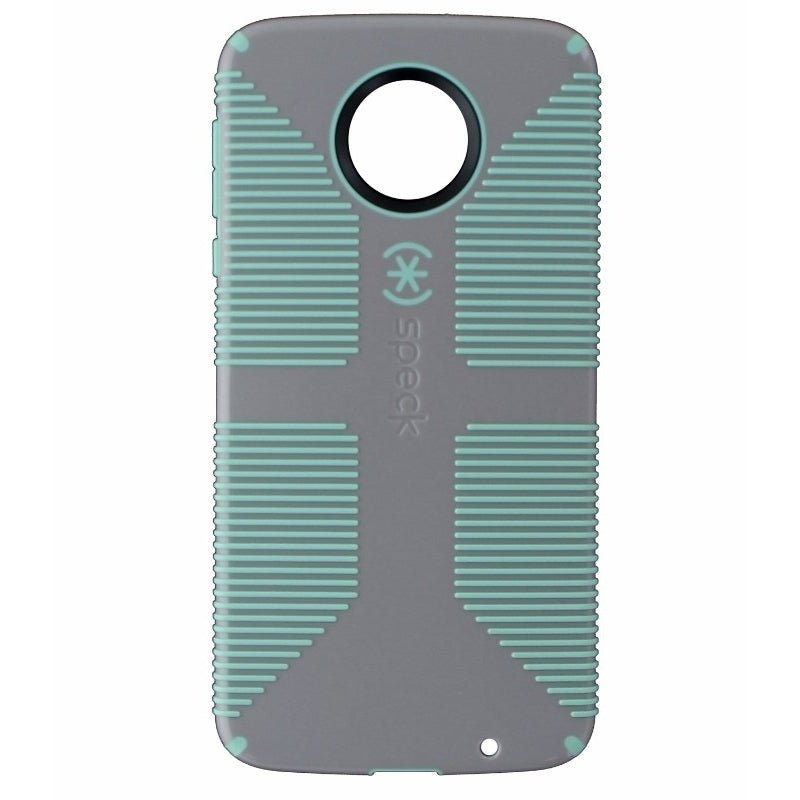 Speck CandyShell Grip Series Hardshell Case for Moto Z Droid - Gray/Light Green (Refurbished) Image 1