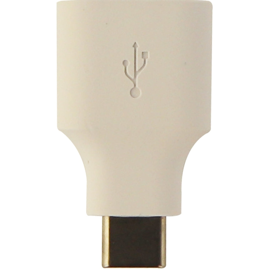 Universal USB to USB-C (Type C) Short Adapter for USB-C Devices S8 Pixel - White (Refurbished) Image 3