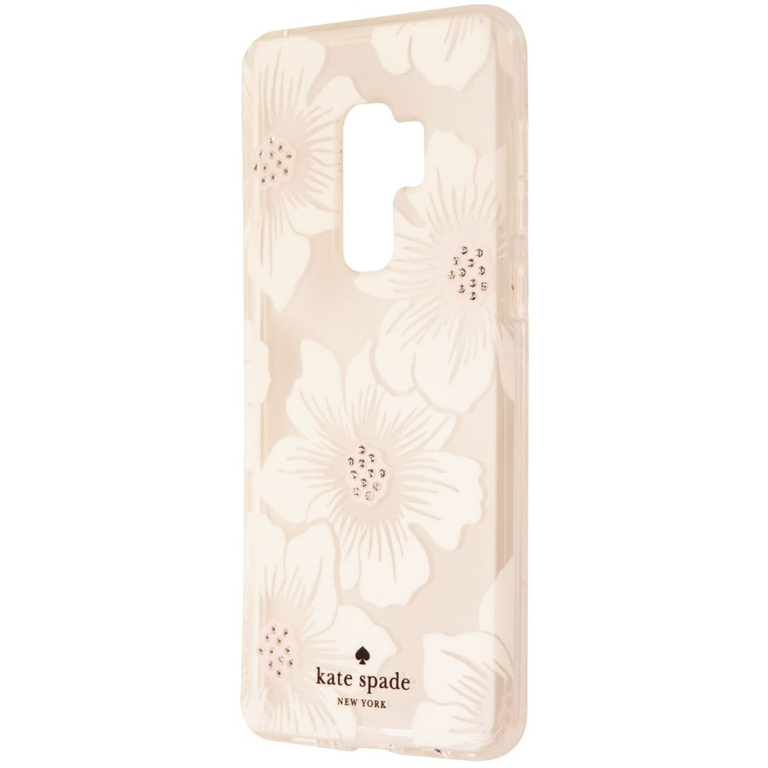 Kate Spade Hardshell Samsung Galaxy S9+ (Plus) - Clear / White Flower / Gems (Refurbished) Image 1