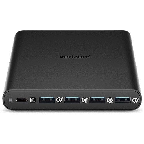 Verizon 5-Port Charging Hub w/ USB-C and USB-A Fast Charge - Black - 5PORTPDHUB (Refurbished) Image 1