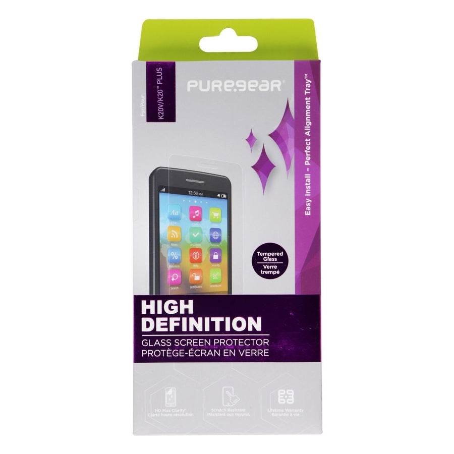 PureGear High Definition Glass Screen Protector for LG K20V / K20 Plus - Clear Image 1