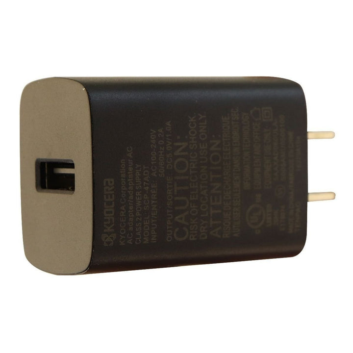 Kyocera 5V - 1A Wall Charger Single USB Port Charging Adapter SCP-47ADT Black (Refurbished) Image 2