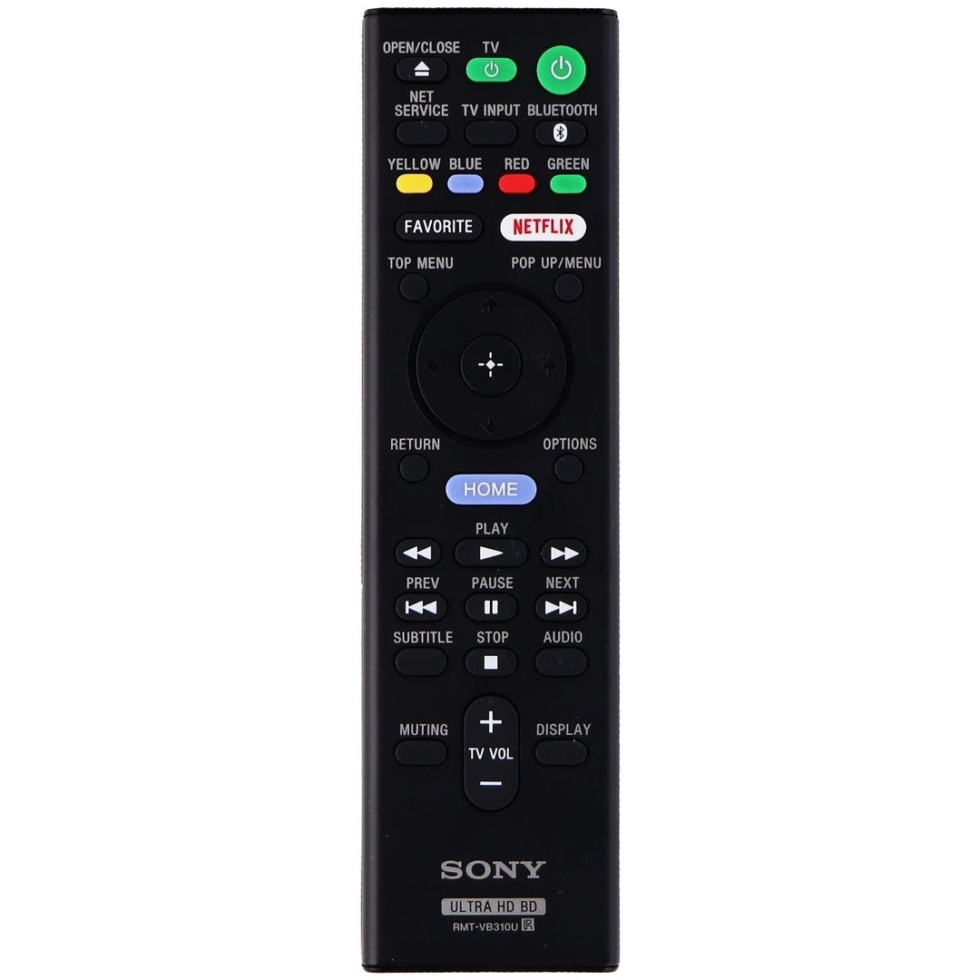 OEM Remote - Sony RMT-VB310U for Select Sony Blu-Ray Players (Refurbished) Image 1