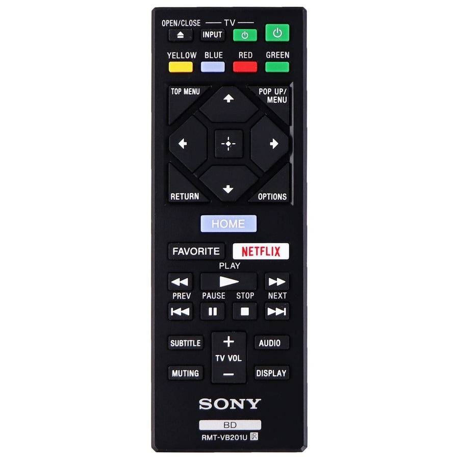 OEM Remote - Sony RMT-VB201U for Select Sony Blu-Ray Players (Refurbished) Image 1