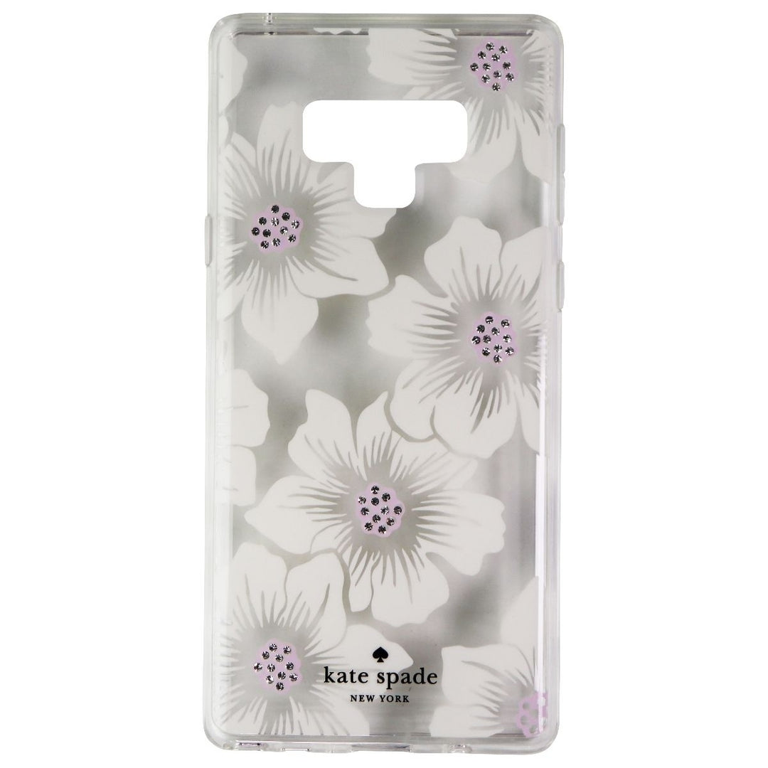 Kate Spade Hardshell Case for Samsung Galaxy Note9 - Clear/Hollyhock Floral/Gems Image 2