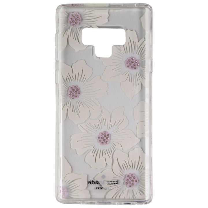 Kate Spade Hardshell Case for Samsung Galaxy Note9 - Clear/Hollyhock Floral/Gems Image 3