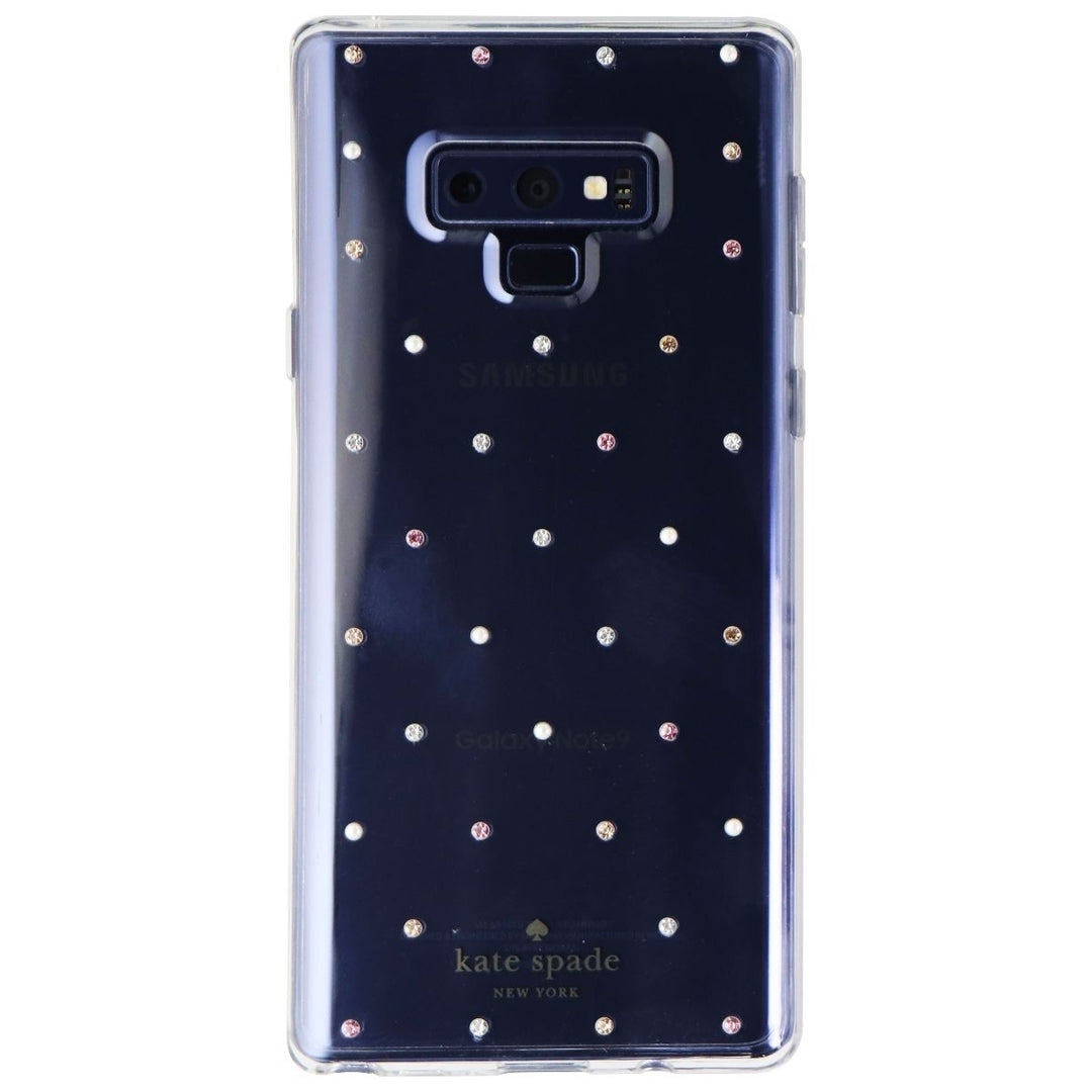 Kate Spade Hardshell Case for Samsung Galaxy Note9 - Clear with Pin Dot Gems Image 2