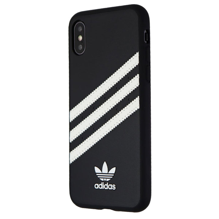 Adidas 3-Stripes Samba Snap Case for Apple iPhone XS / X - Black / White Stripes Image 1