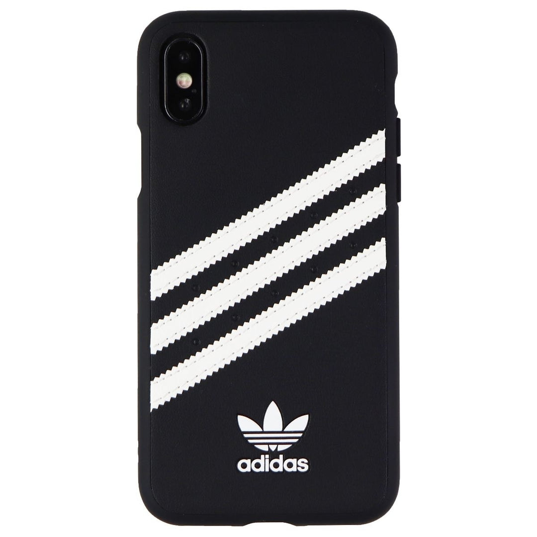 Adidas 3-Stripes Samba Snap Case for Apple iPhone XS / X - Black / White Stripes Image 2
