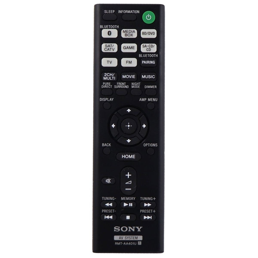 OEM Remote - Sony RMT-AA401U for Select Sony AV Receivers (Refurbished) Image 1