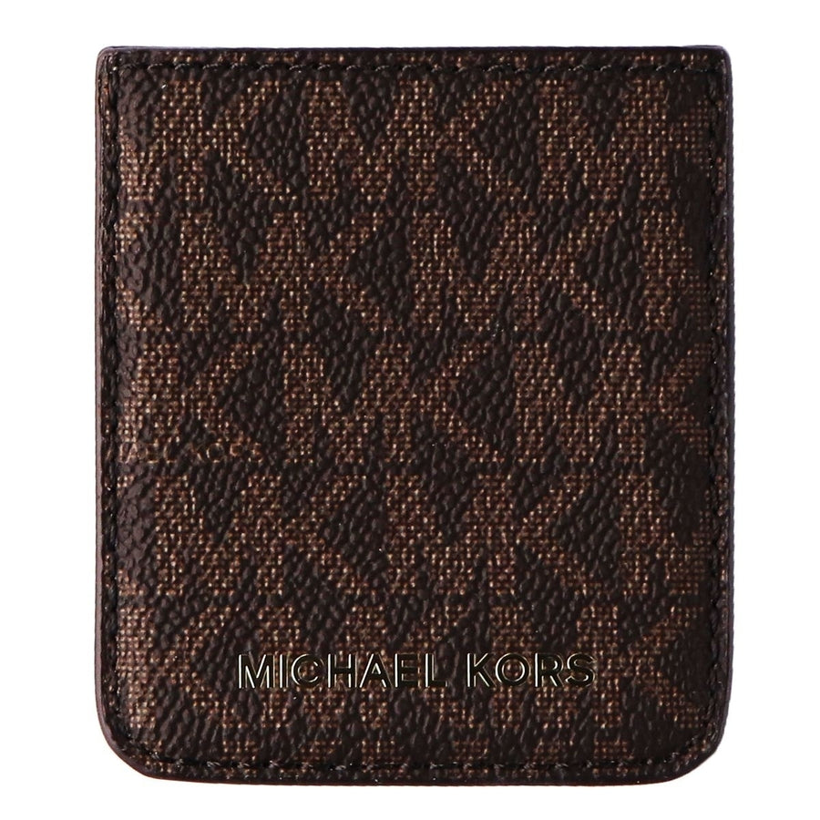 Michael Kors Phone Pocket Sticker with Adhesive Backing - Brown Image 1