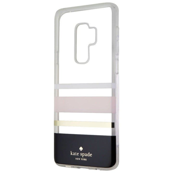 Kate Spade Flexible Hardshell Case for Galaxy S9+ (Plus) Charlotte Stripe Black Image 1