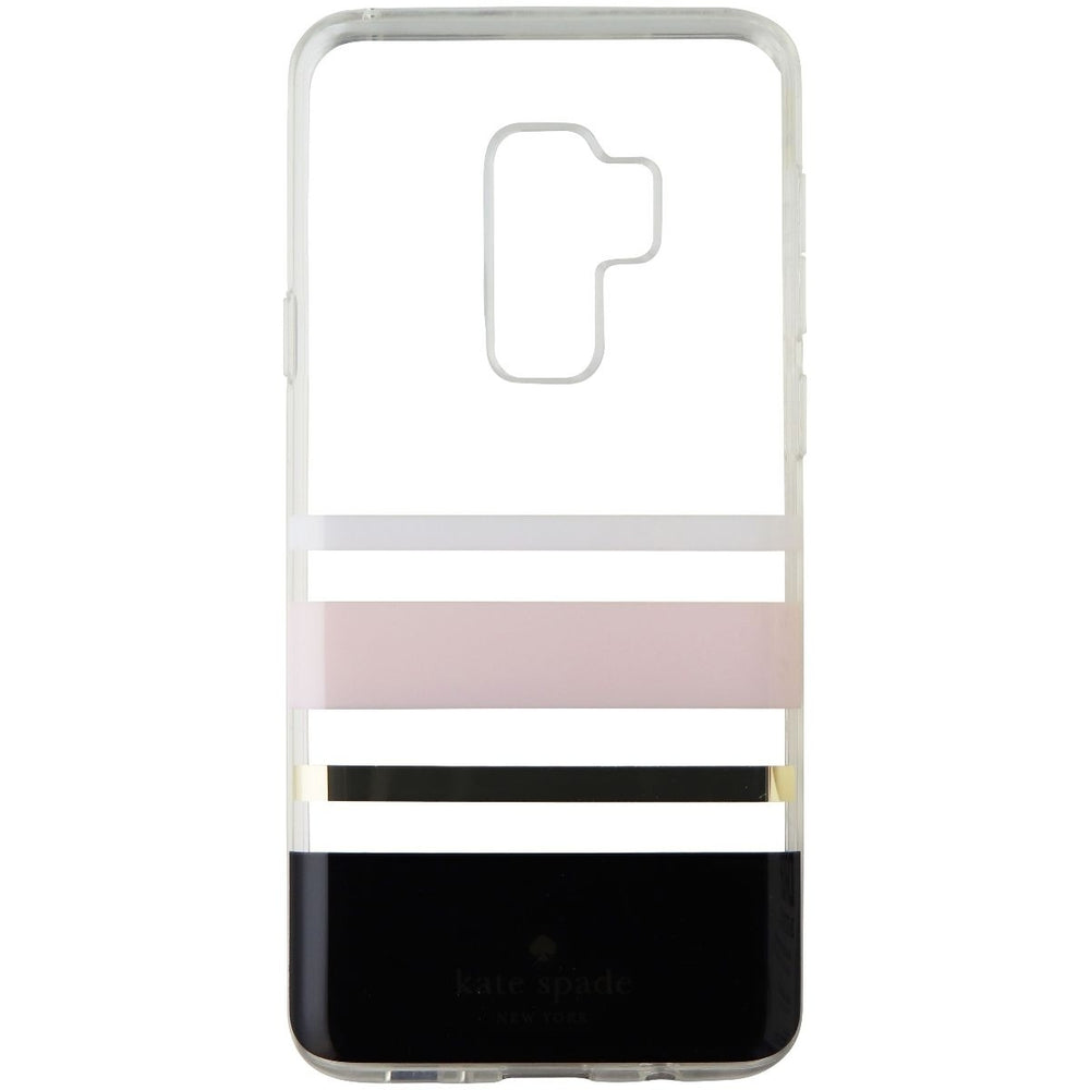 Kate Spade Flexible Hardshell Case for Galaxy S9+ (Plus) Charlotte Stripe Black Image 2