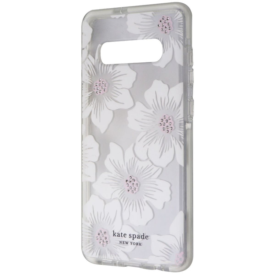 Kate Spade Defensive Hardshell Case for Galaxy S10+ Plus - Hollyhock Cream/Clear (Refurbished) Image 1