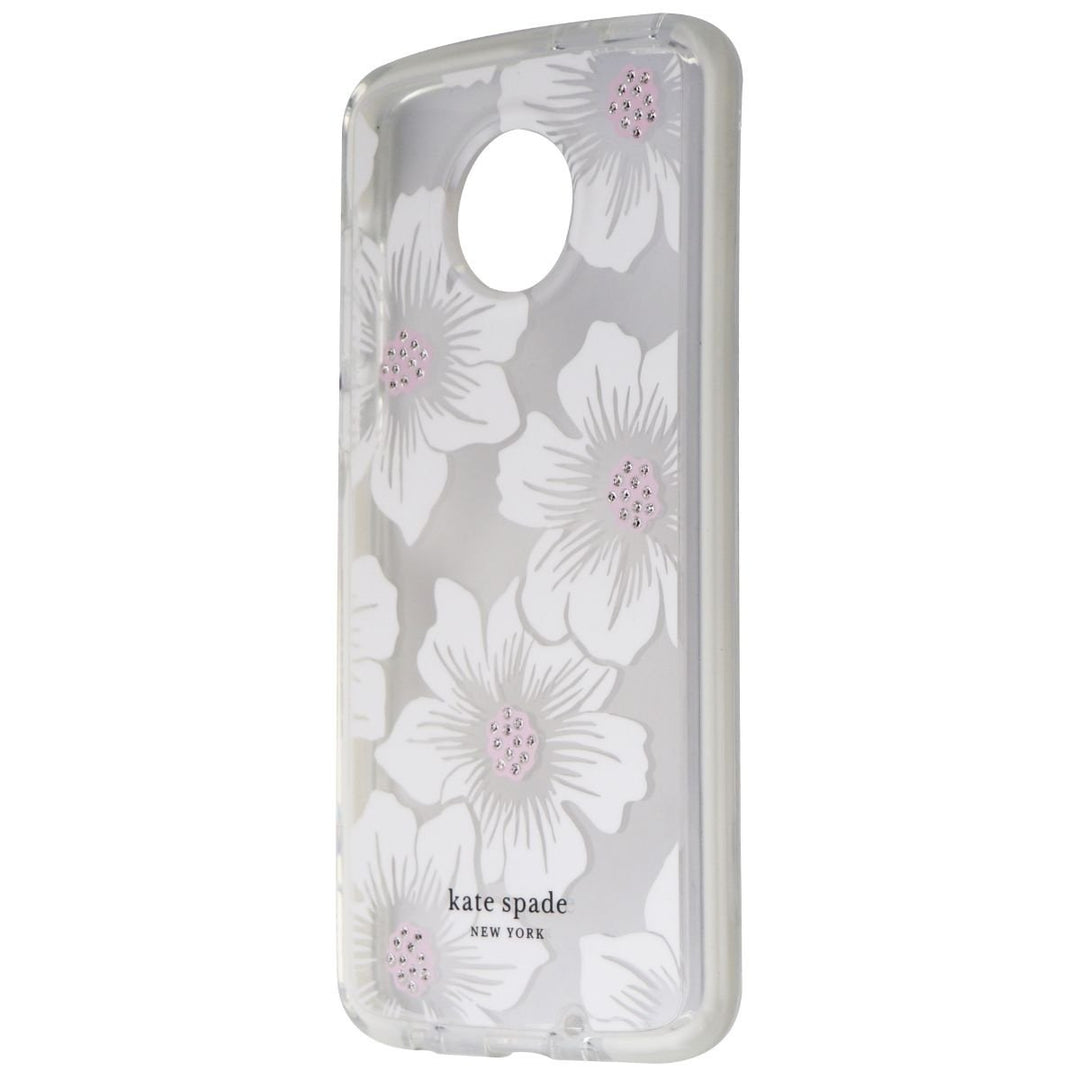 Kate Spade York Defensive Hardshell Case for Moto Z4 - Hollyhock Floral Image 1